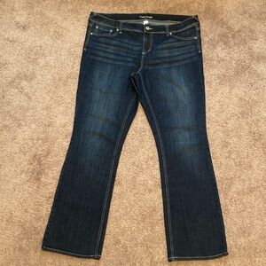 Maurices Dark Blue Flare Jeans